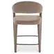 Martens Camel Upholstered Counter Height Stool