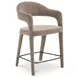Martens Camel Upholstered Counter Height Stool