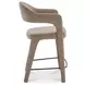 Martens Camel Upholstered Counter Height Stool