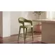 Martens Green Upholstered Counter Height Stool