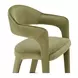 Martens Green Upholstered Counter Height Stool