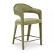 Martens Green Upholstered Counter Height Stool