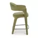 Martens Green Upholstered Counter Height Stool