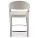 Martens Beige Performance Fabric Upholstered Counter Height Stool