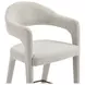 Martens Beige Performance Fabric Upholstered Counter Height Stool