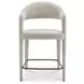 Martens Beige Performance Fabric Upholstered Counter Height Stool