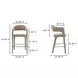 Martens Camel Upholstered Bar Stool