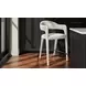 Martens Beige Performance Fabric Upholstered Bar Stool