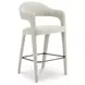 Martens Beige Performance Fabric Upholstered Bar Stool