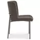 Early Dark Brown Upholstered Dining Chair Set of 2