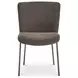 Early Dark Brown Upholstered Dining Chair Set of 2
