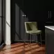 Early Green Upholstered Counter Height Stool