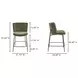 Early Green Upholstered Counter Height Stool