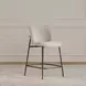 Early Beige Performance Fabric Upholstered Counter Height Stool