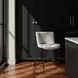 Early Beige Performance Fabric Upholstered Counter Height Stool
