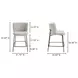 Early Beige Performance Fabric Upholstered Counter Height Stool