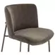 Early Dark Brown Upholstered Bar Stool
