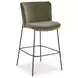 Early Green Upholstered Bar Stool