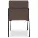 Danny Dark Brown Upholstered Dining Chair Set of 2