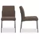 Danny Dark Brown Upholstered Dining Chair Set of 2