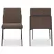 Danny Dark Brown Upholstered Dining Chair Set of 2