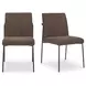Danny Dark Brown Upholstered Dining Chair Set of 2