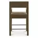 Elise Cedar Green Performance Fabric Upholstered Counter Height Stool