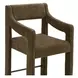Elise Cedar Green Performance Fabric Upholstered Counter Height Stool