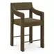 Elise Cedar Green Performance Fabric Upholstered Counter Height Stool