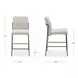 Danny Ivory Upholstered Counter Height Stool