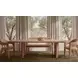 Martens Tan Leather Upholstered Dining Bench