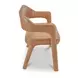 Martens Tan Leather Upholstered Dining Bench