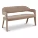 Martens Camel Upholstered Dining Bench