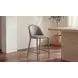 Burton Gray Upholstered Counter Height Stool