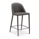 Burton Gray Upholstered Counter Height Stool