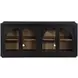 Magnolia Black 4 Glass Door Server
