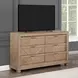 Montana Brown 6 Drawer Dresser