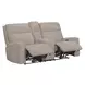 Traxton Jasper Taupe 79" Zero Gravity Triple Power Reclining Loveseat with Tilt Console and USB Charging