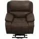 Brookings Brown Power Lift Recliner with Heat and Massage