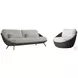 Santa Monica Pebble And Cream Outdoor Living Room Set