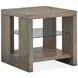 Conway Spiced Brown Rectangular End Table