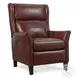 Harrowford Benjamin Burgundy Leather Power Recliner with Power Headrest
