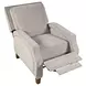 York Sand Recliner Accent Chair with Nailhead Trim