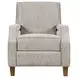 York Sand Recliner Accent Chair with Nailhead Trim