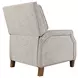 York Sand Recliner Accent Chair with Nailhead Trim