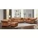 Haworth Saddle Brown Top Grain Leather Loveseat