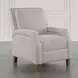 York Sand Recliner Accent Chair with Nailhead Trim