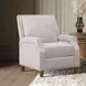 York Sand Recliner Accent Chair with Nailhead Trim