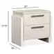 Lorelei Misty Cloud 2 Drawer Nightstand with USB Charging
