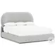 Monolith Gray Performance Fabric Queen Upholstered Panel Bed